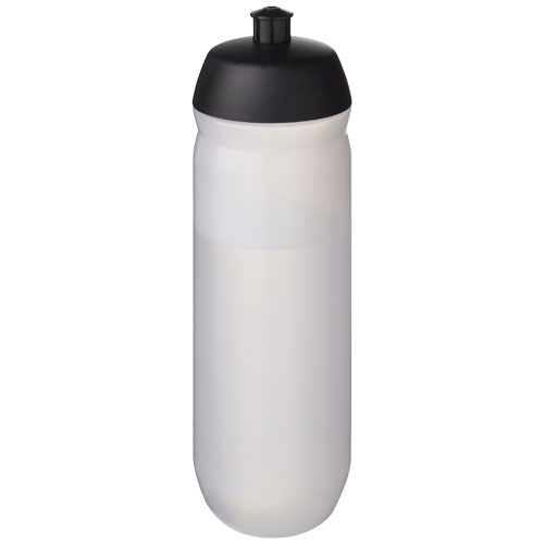 Bouteille de sport publicitaire 750 ml HydroFlex™ Clear Noir givré